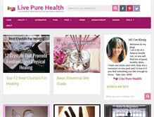 Tablet Screenshot of livepurehealth.net